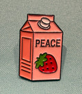 Positive Vibes Milk Carton Pin Badge